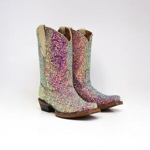 Mermaid Sparkle Cowgirl Boots